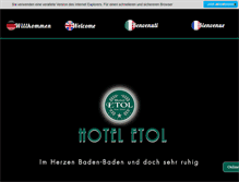 Tablet Screenshot of hotel-etol.de